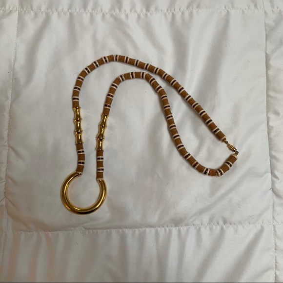 MFA beaded gold boho necklace - Picture 2 of 5